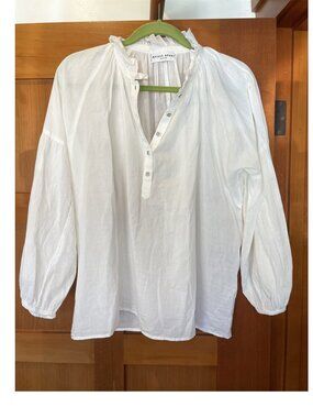 Apiece Apart White Casual Button Down Shirt S